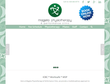 Tablet Screenshot of magetaphysio.com